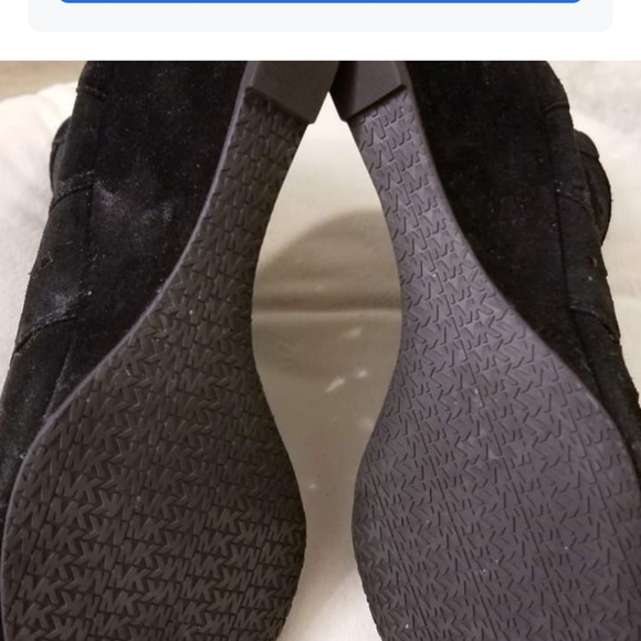Women's Michael Kors suede sandal wedge booty - Picture 13 of 13